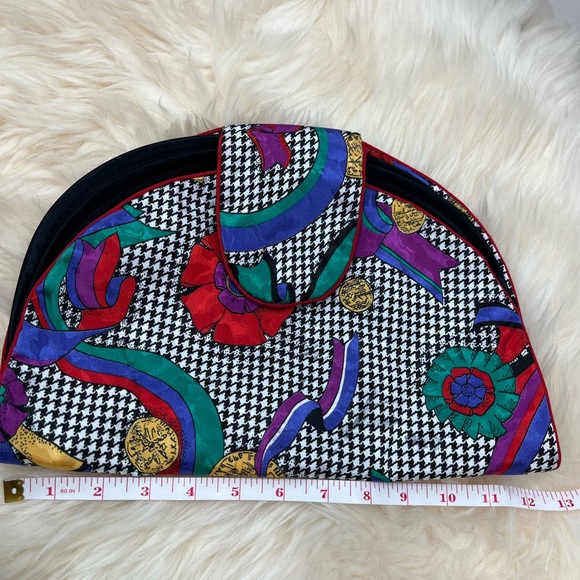 Christian Dior Vintage Lingerie /Hosiery Bag Rare!Houndstooth Ribbon Logo Print - Picture 15 of 15